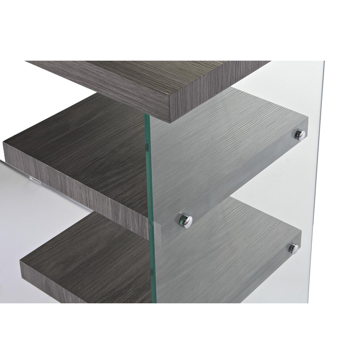 Skrivbord DKD Home Decor Grå Transparent Glas Trä MDF 120 x 50 x 76 cm - 16