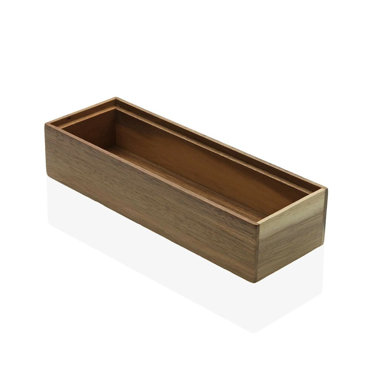 Allsidig låda Versa Bambu Akaciaträ 7,7 x 5,1 x 22,8 cm