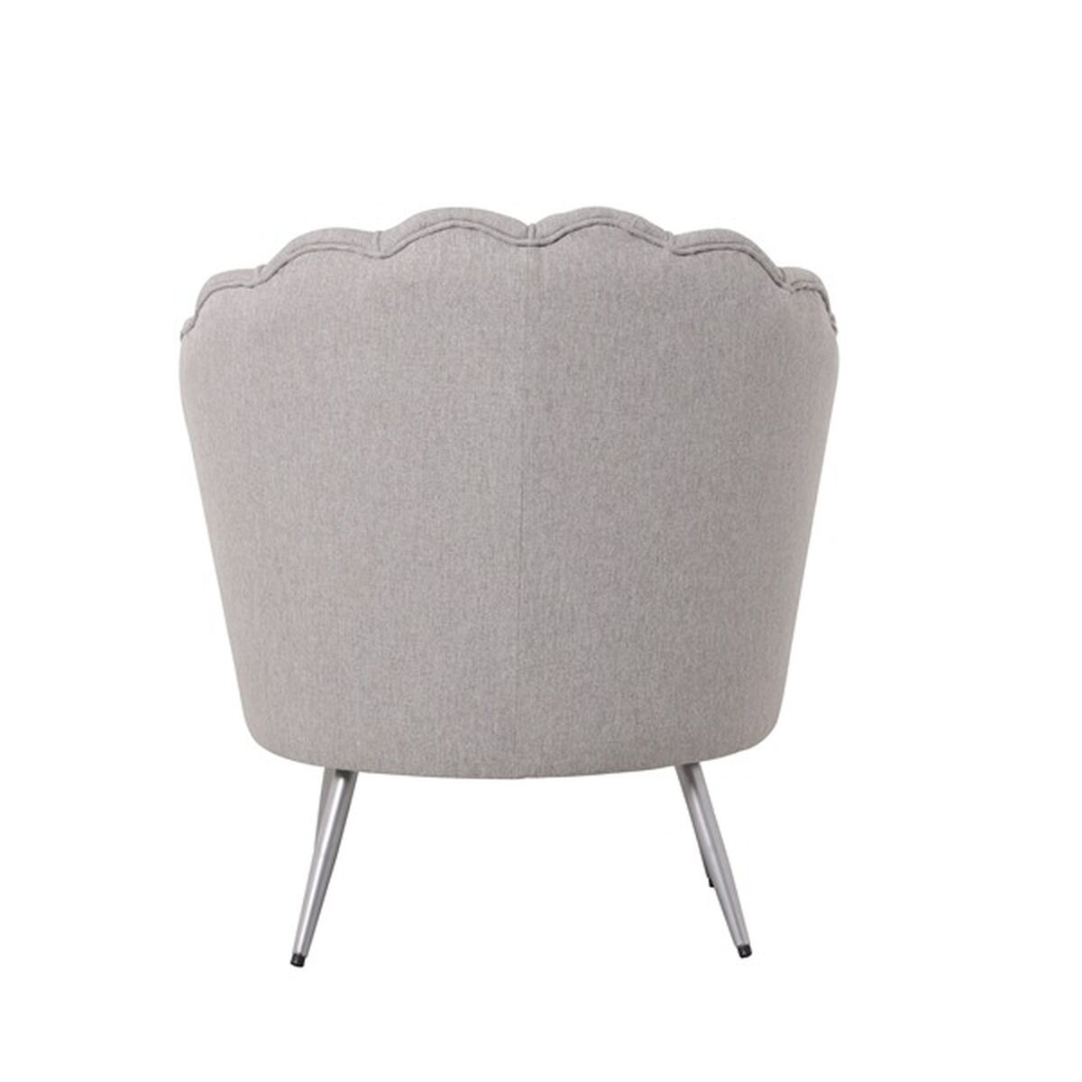 Fåtölj Home ESPRIT Grå Silvrig Metall 80 x 75 x 86 cm - 3