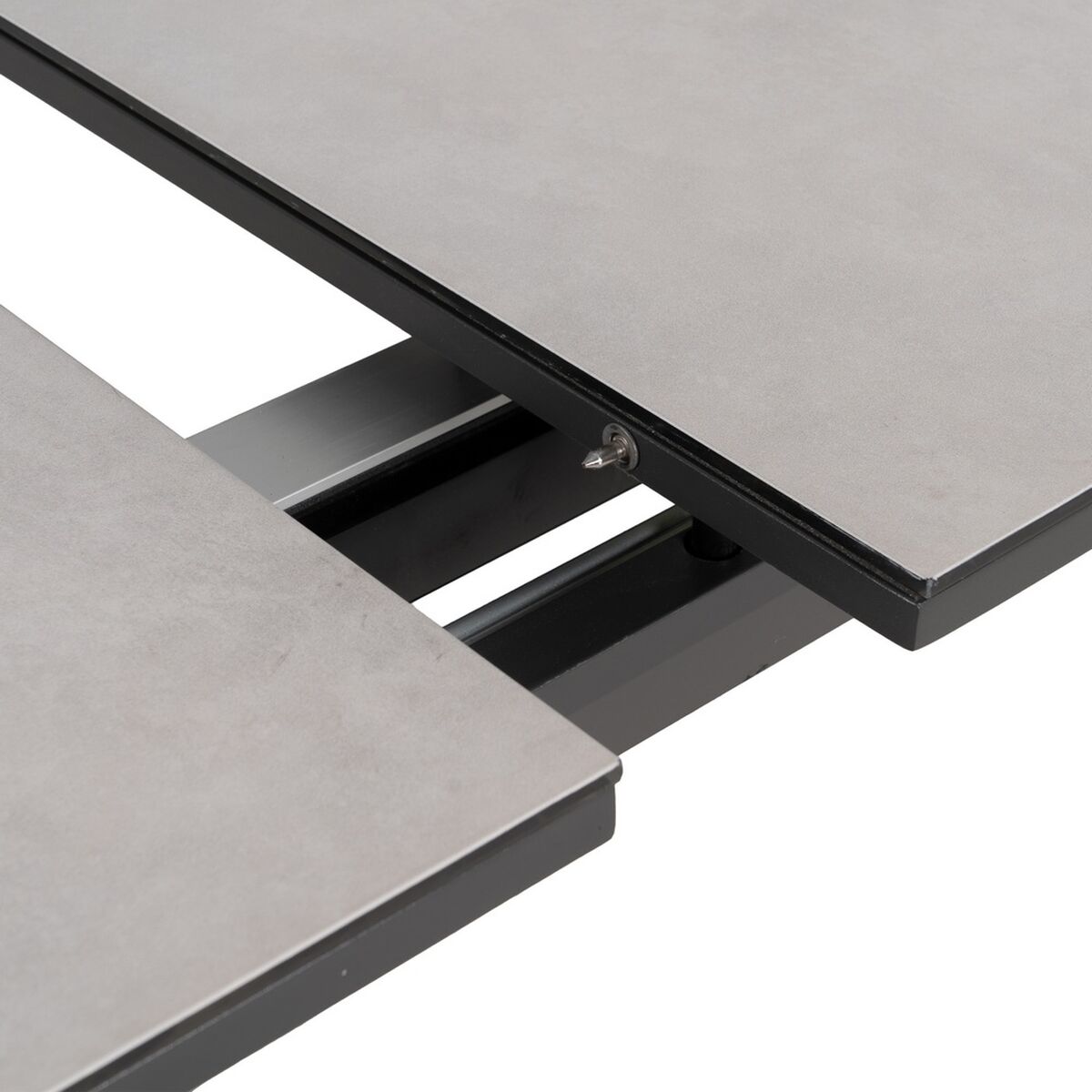 Matsalsbord Vit Svart Keramik Aluminium Glas 180 x 100 x 77 cm - 6