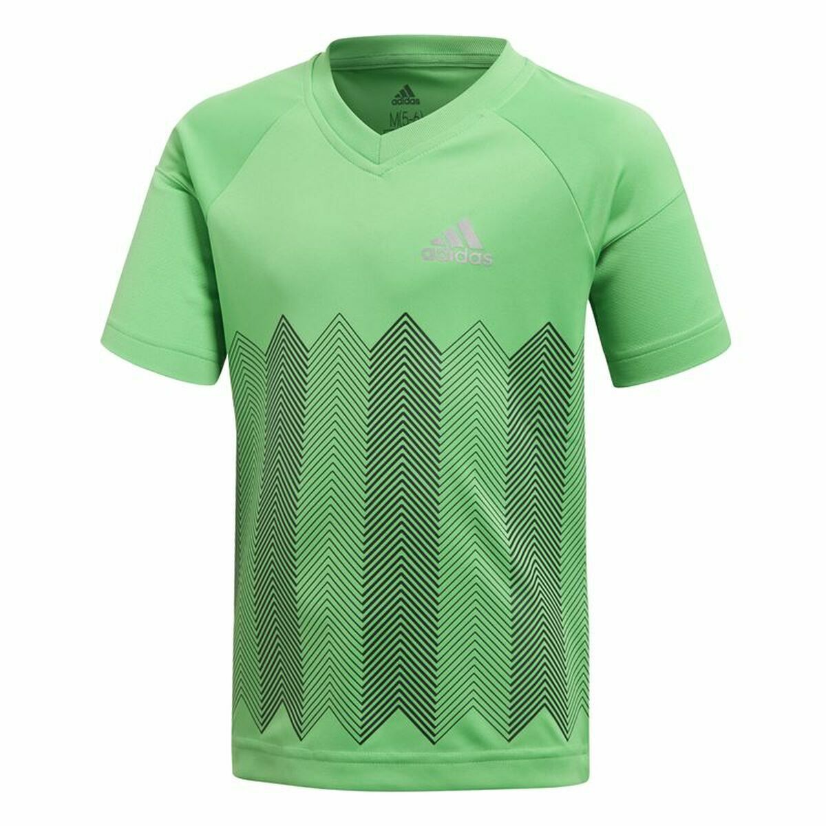 Kortärmad fotbollströja, Barn Adidas Ljusgrön - 2