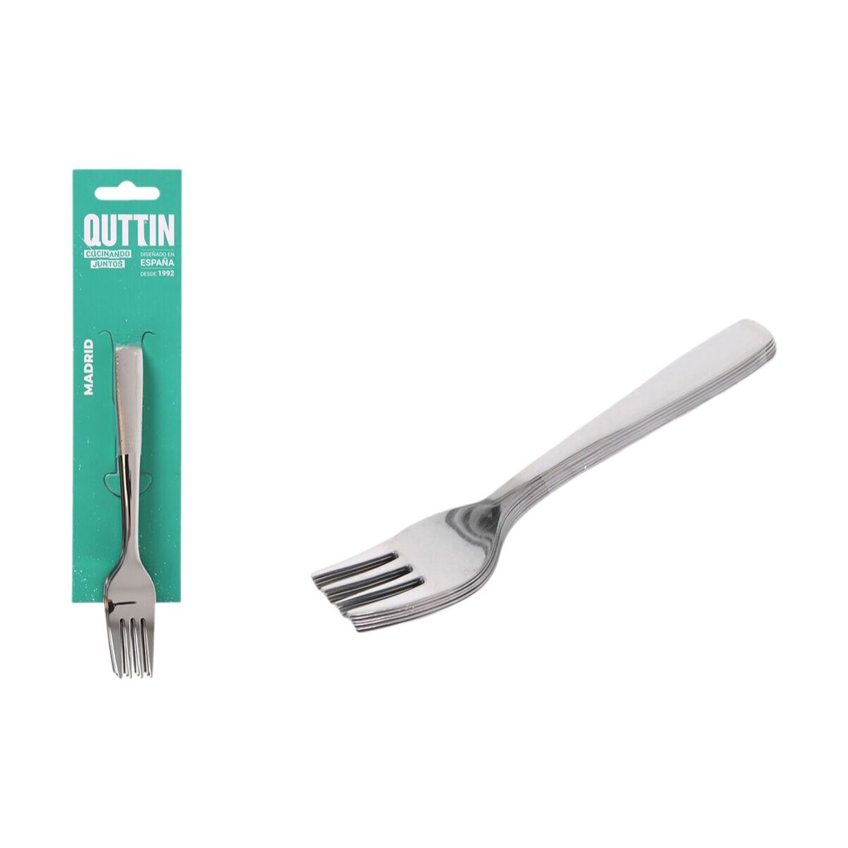 Gaffel Quttin Madrid 14,5 x 2 x 1 cm 6 Delar (12 antal) - 3