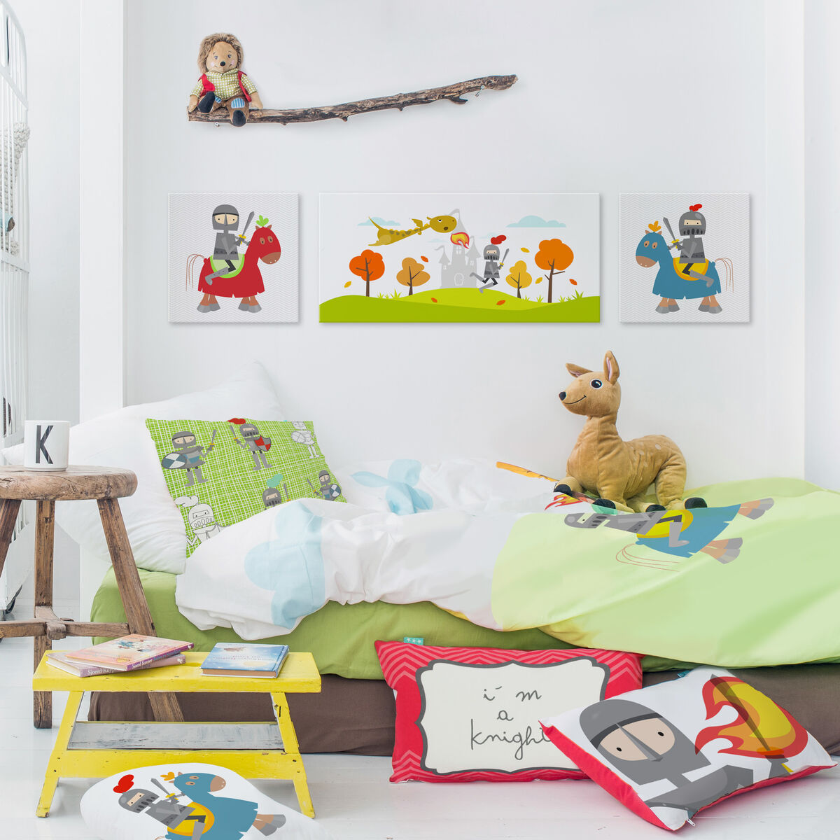 Kanvas HappyFriday MR FOX Multicolour 28 x 3 x 28 cm - 2