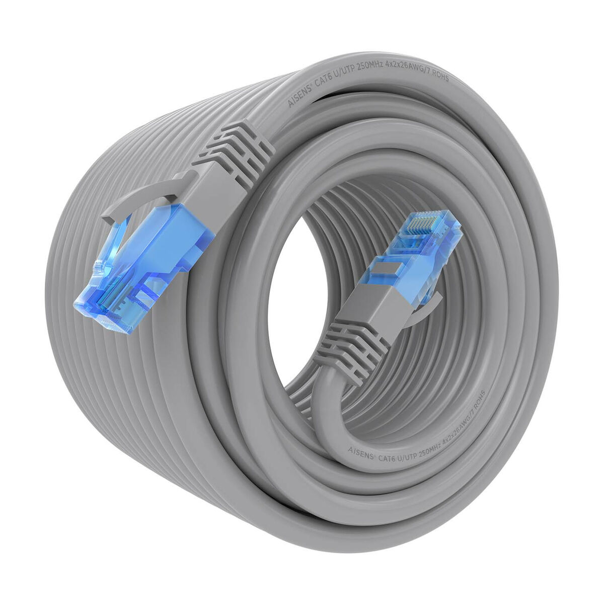Nätkabel UTP Styv Kategori 6 Aisens A135-0784 Grå 20 m - 5
