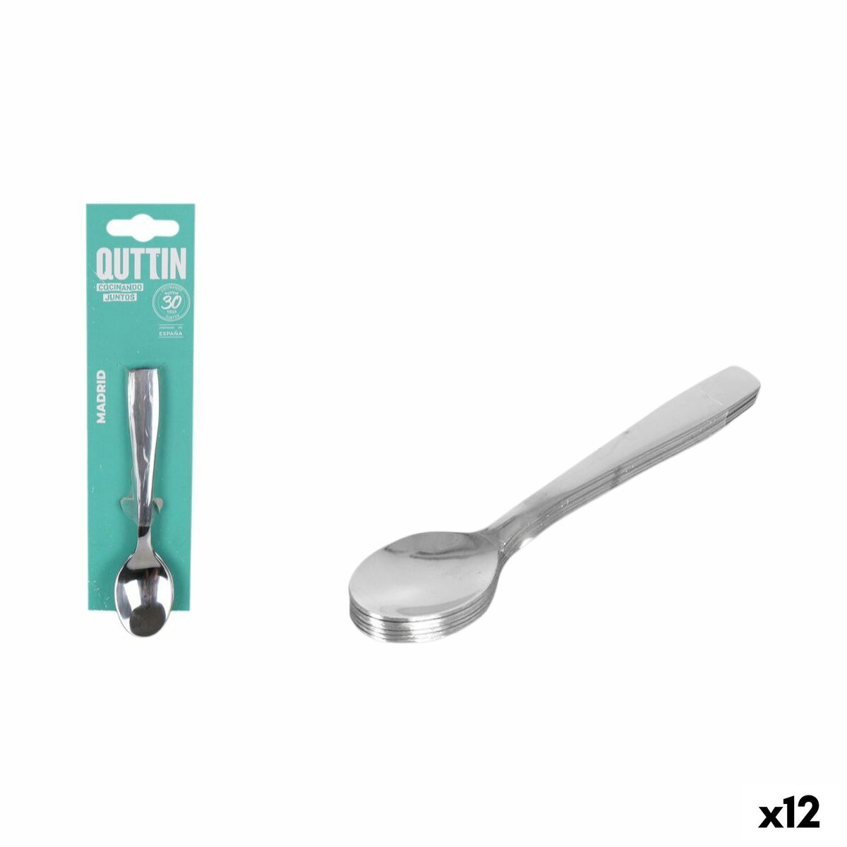 Dessertsked Quttin Madrid 13 x 2,7 x 1 cm 6 Delar (12 antal)