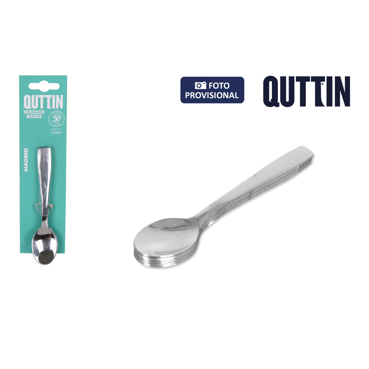 Dessertsked Quttin Madrid 13 x 2,7 x 1 cm 6 Delar (12 antal) - 2