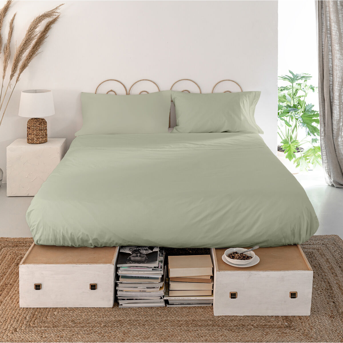 Överlakan HappyFriday Basic Beige 180 x 270 cm - 2