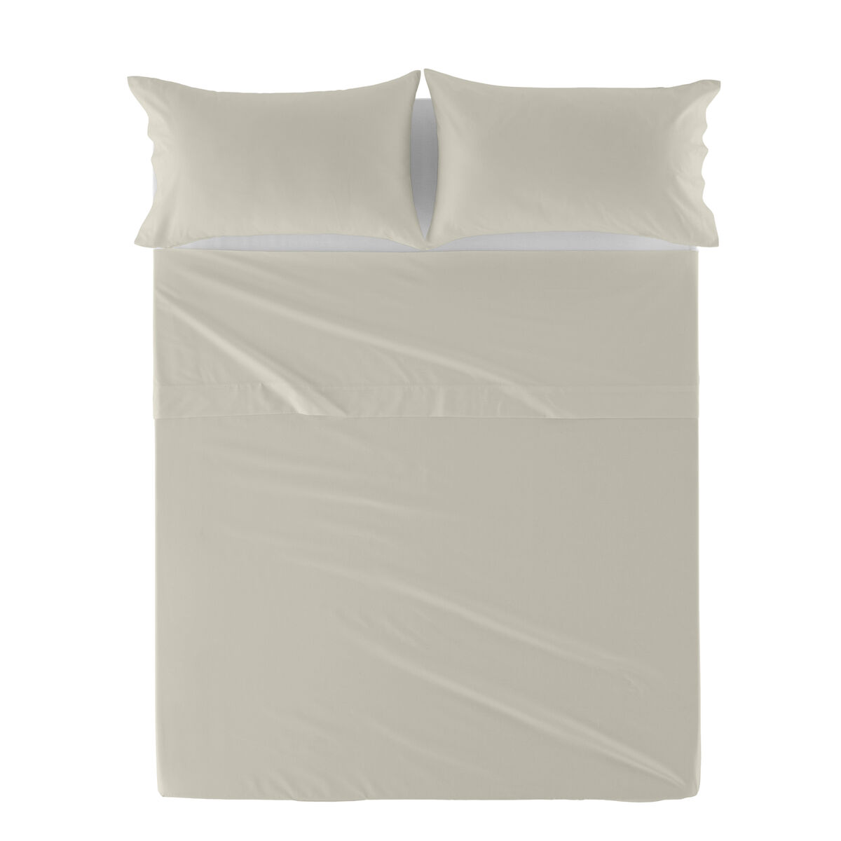 Överlakan HappyFriday Basic Beige 180 x 270 cm