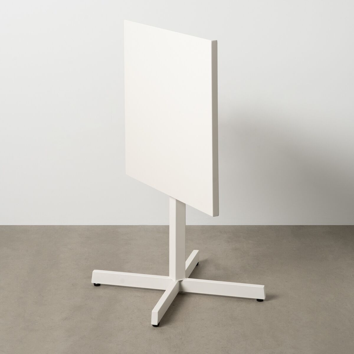 Hopfällbara sidobord Vit 70 x 70 x 74 cm - 3