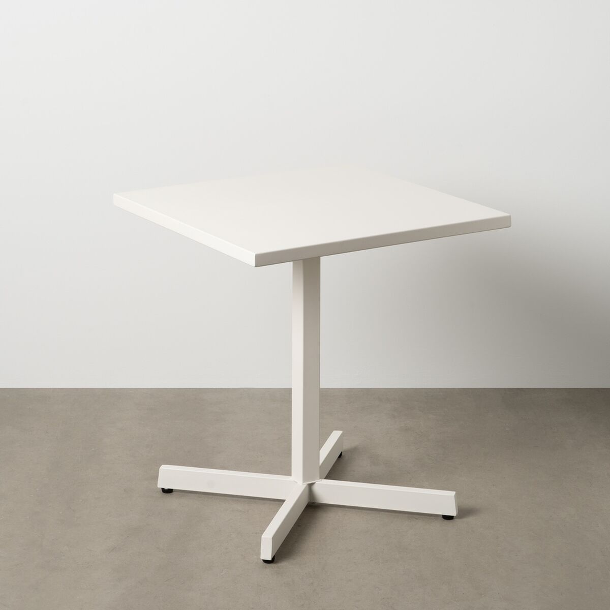 Hopfällbara sidobord Vit 70 x 70 x 74 cm - 2