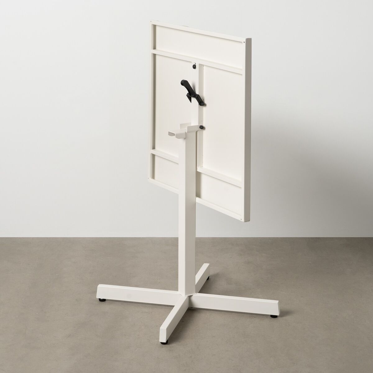 Hopfällbara sidobord Vit 70 x 70 x 74 cm - 4