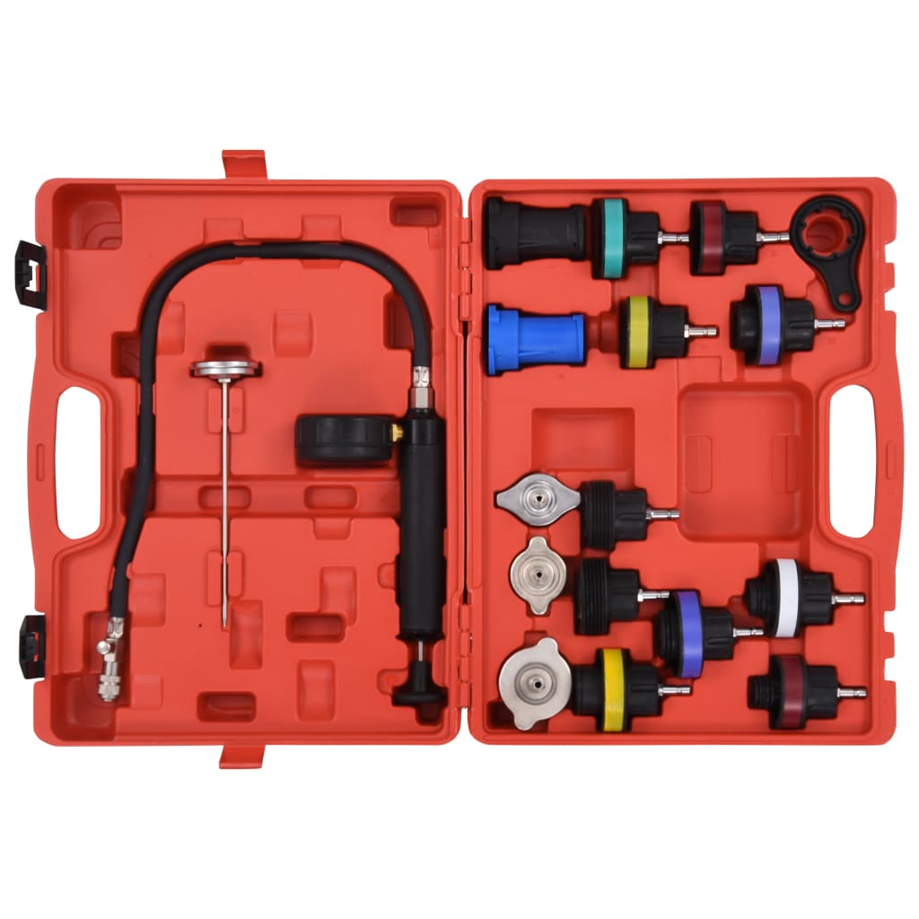 vidaXL Trycktest och kylarlock för kylsystem 18 delar - 3