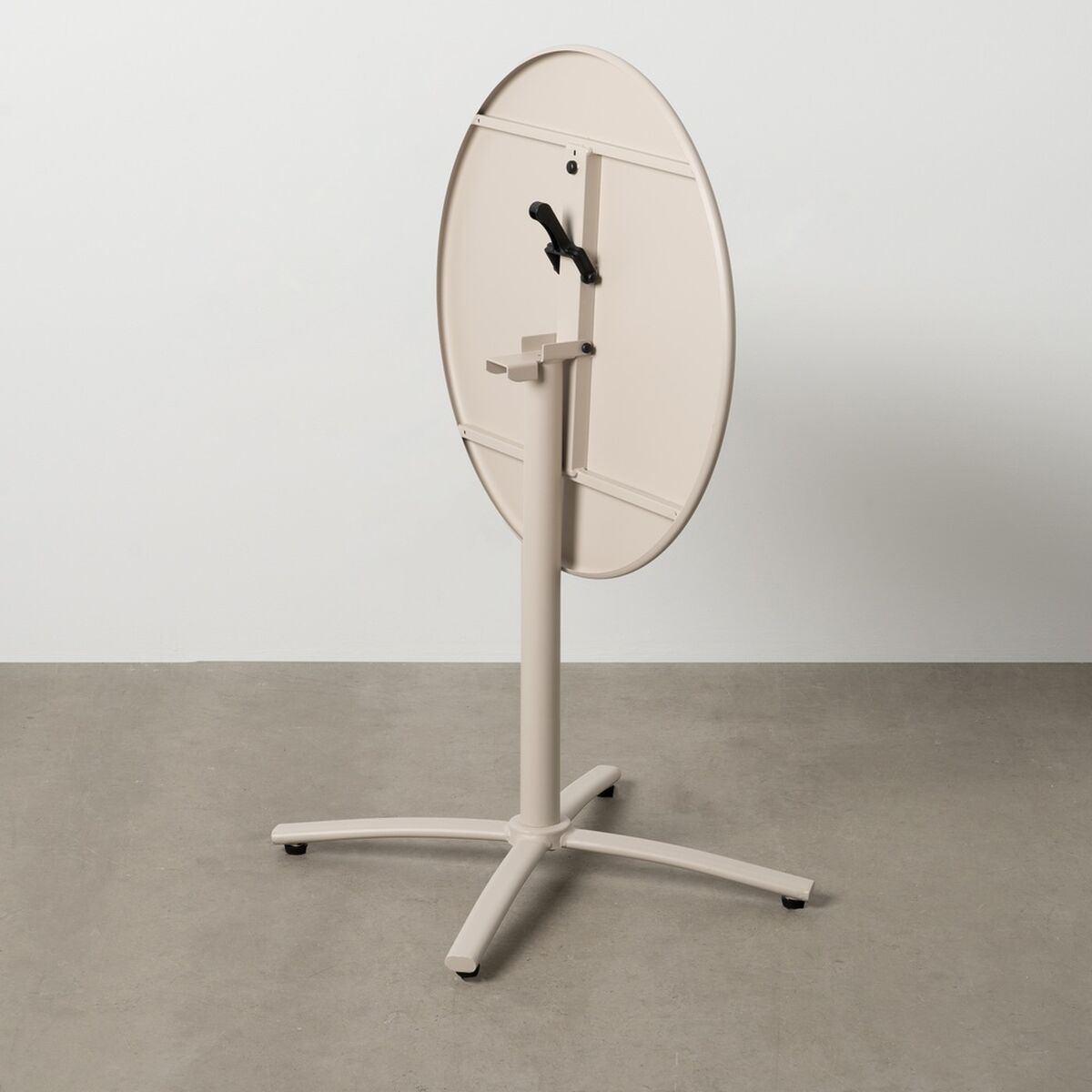 Hopfällbara sidobord Beige-brun (taupe) 70 x 70 x 72 cm - 4