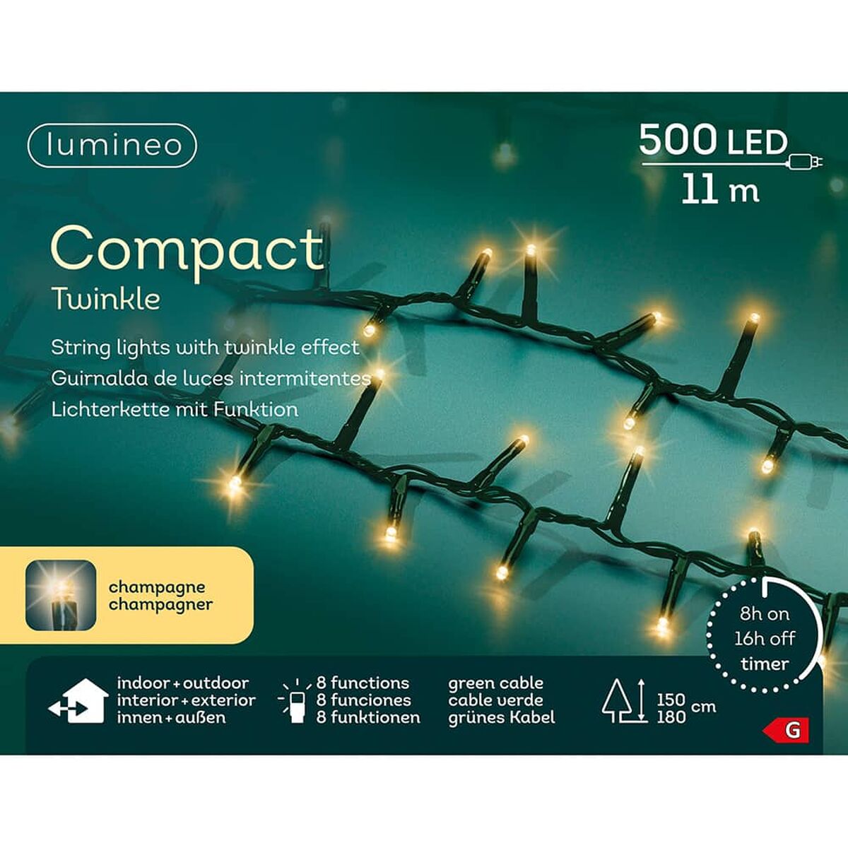 LED-krans Lumineo 11 m - 3