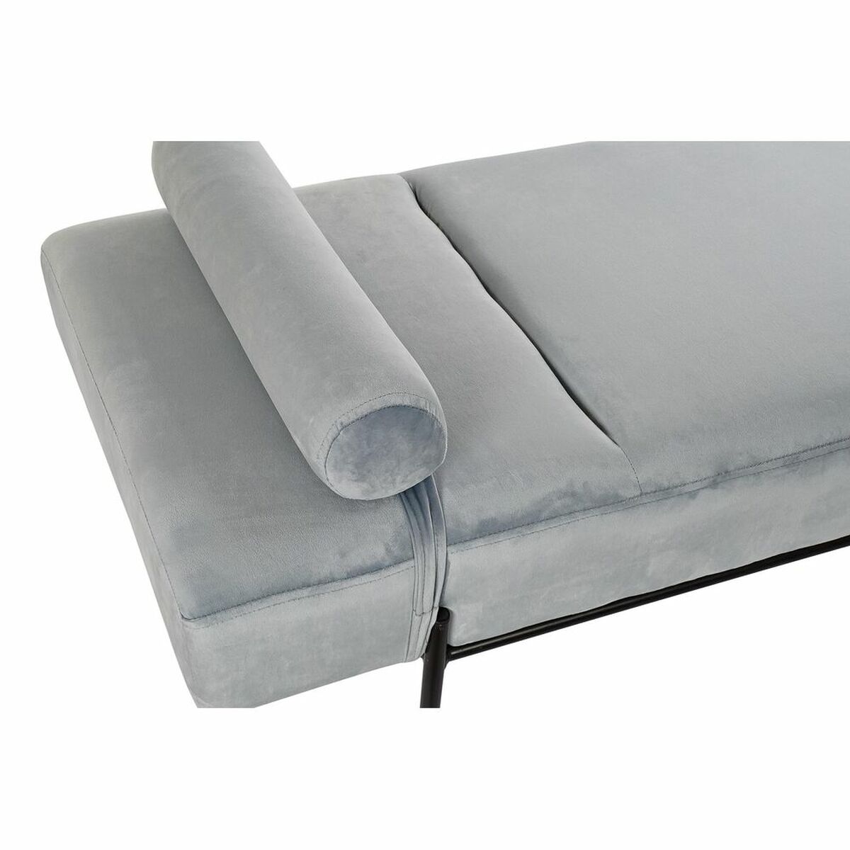 Schäslong DKD Home Decor Svart Himmelsblå Metall 140 x 59 x 42 cm - 5