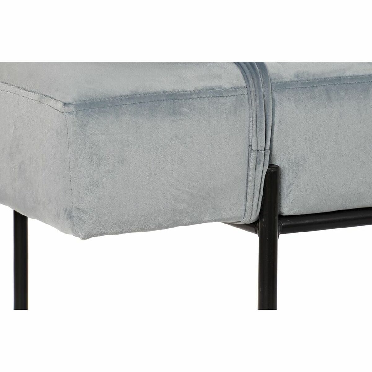 Schäslong DKD Home Decor Svart Himmelsblå Metall 140 x 59 x 42 cm - 9