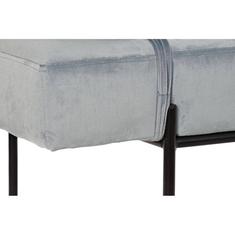 Schäslong DKD Home Decor Svart Himmelsblå Metall 140 x 59 x 42 cm - 3