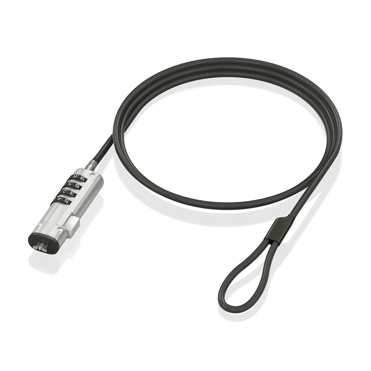 Säkerhetskabel Aisens ASLK-D50N05-BK Svart 1,5 m - 3