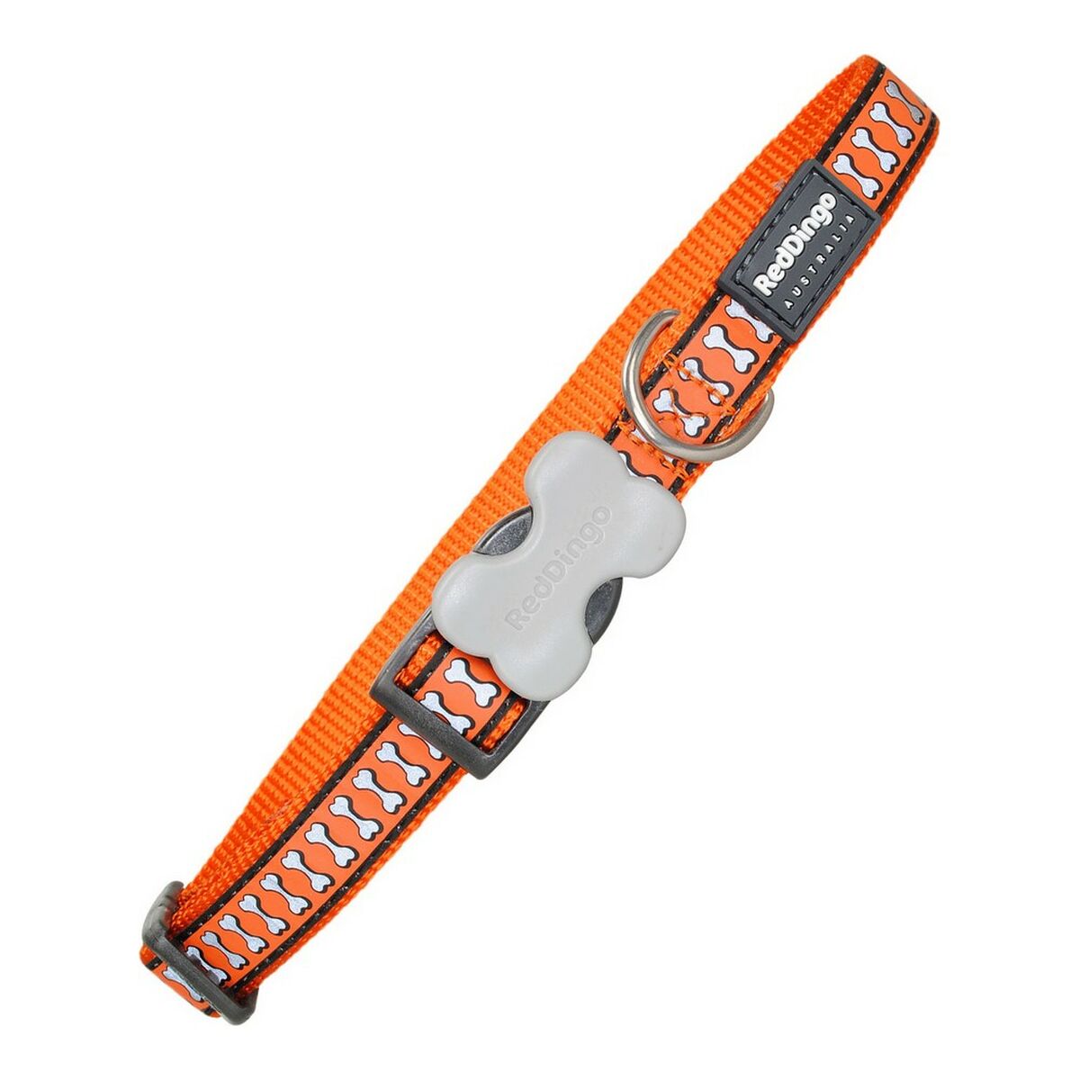 Hundhalsband Red Dingo Reflekterande Ben Orange 41-63 cm - 2