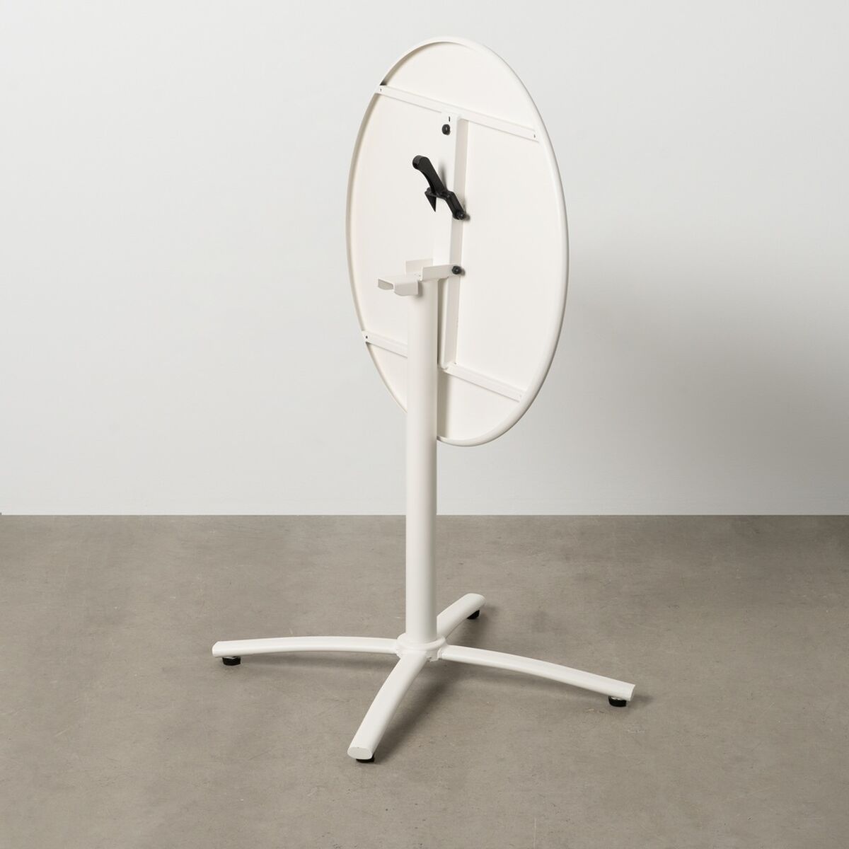 Hopfällbara sidobord Vit 70 x 70 x 72 cm - 4
