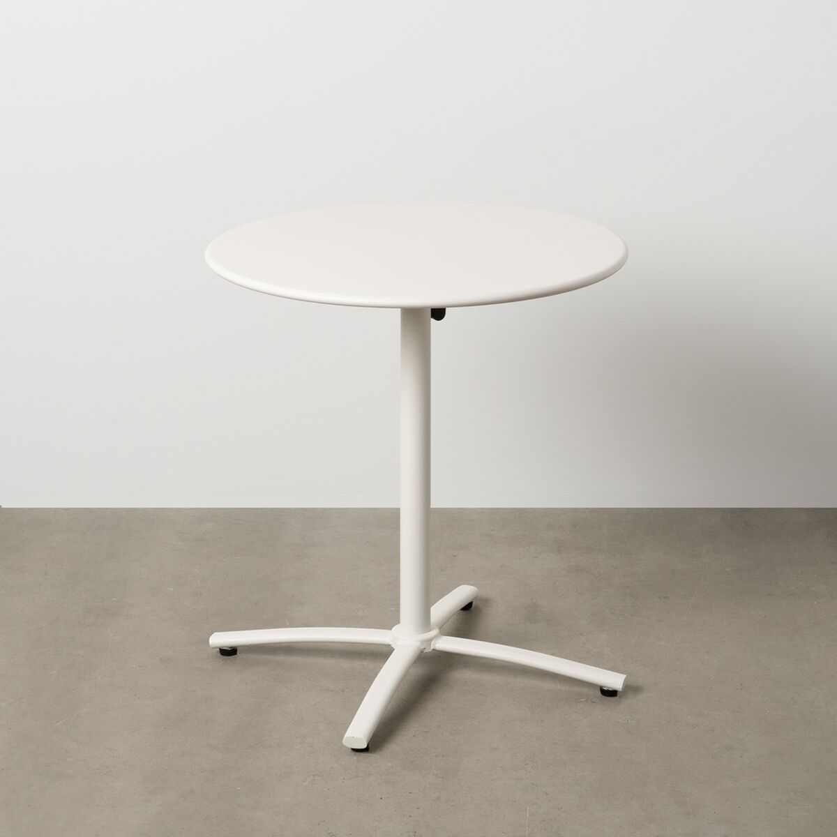 Hopfällbara sidobord Vit 70 x 70 x 72 cm - 2