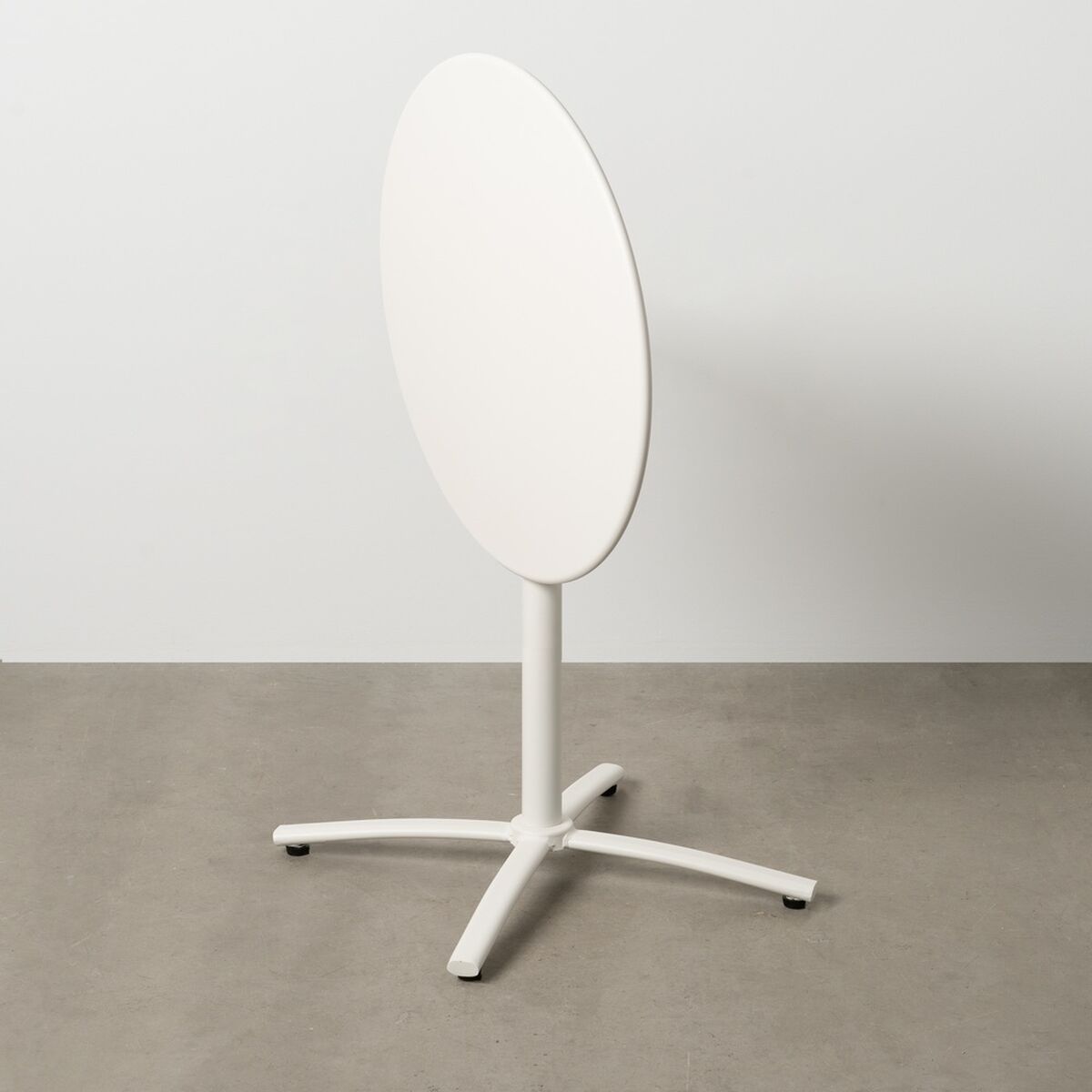 Hopfällbara sidobord Vit 70 x 70 x 72 cm - 3