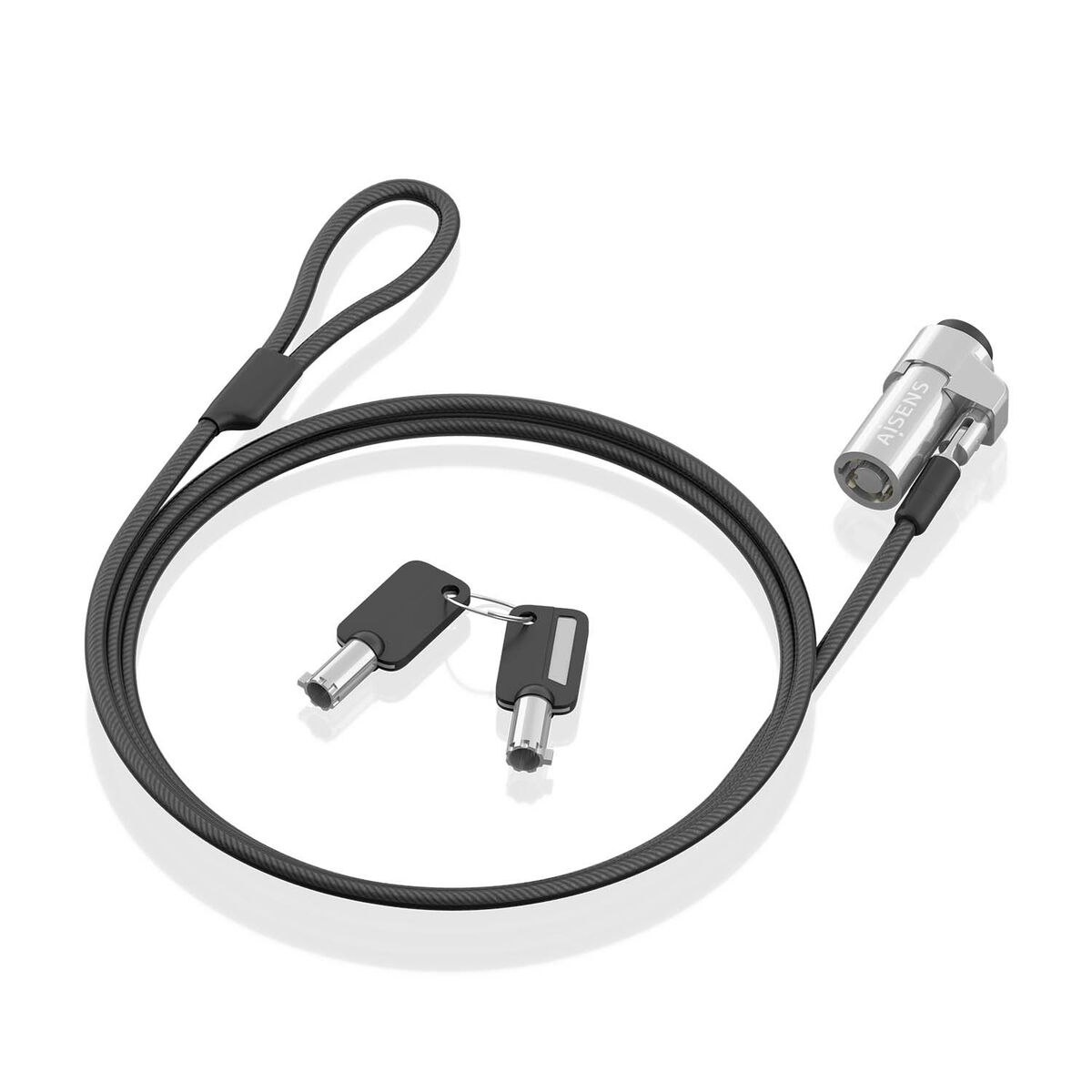 Säkerhetskabel Aisens ASLK-D45K06-BK Svart 1,5 m - 6
