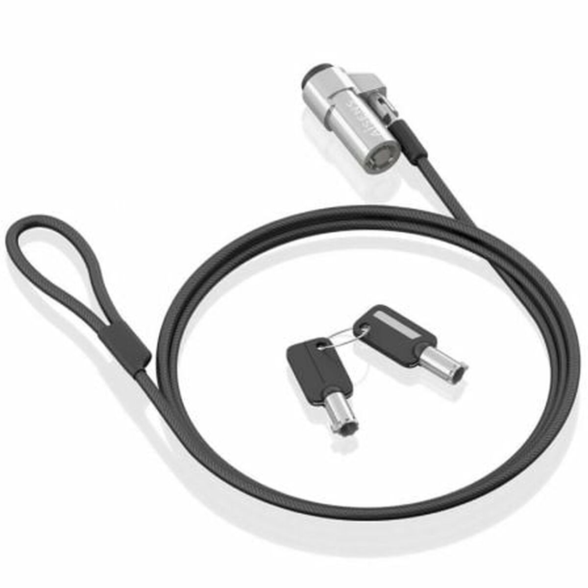 Säkerhetskabel Aisens ASLK-D45K06-BK Svart 1,5 m - 2