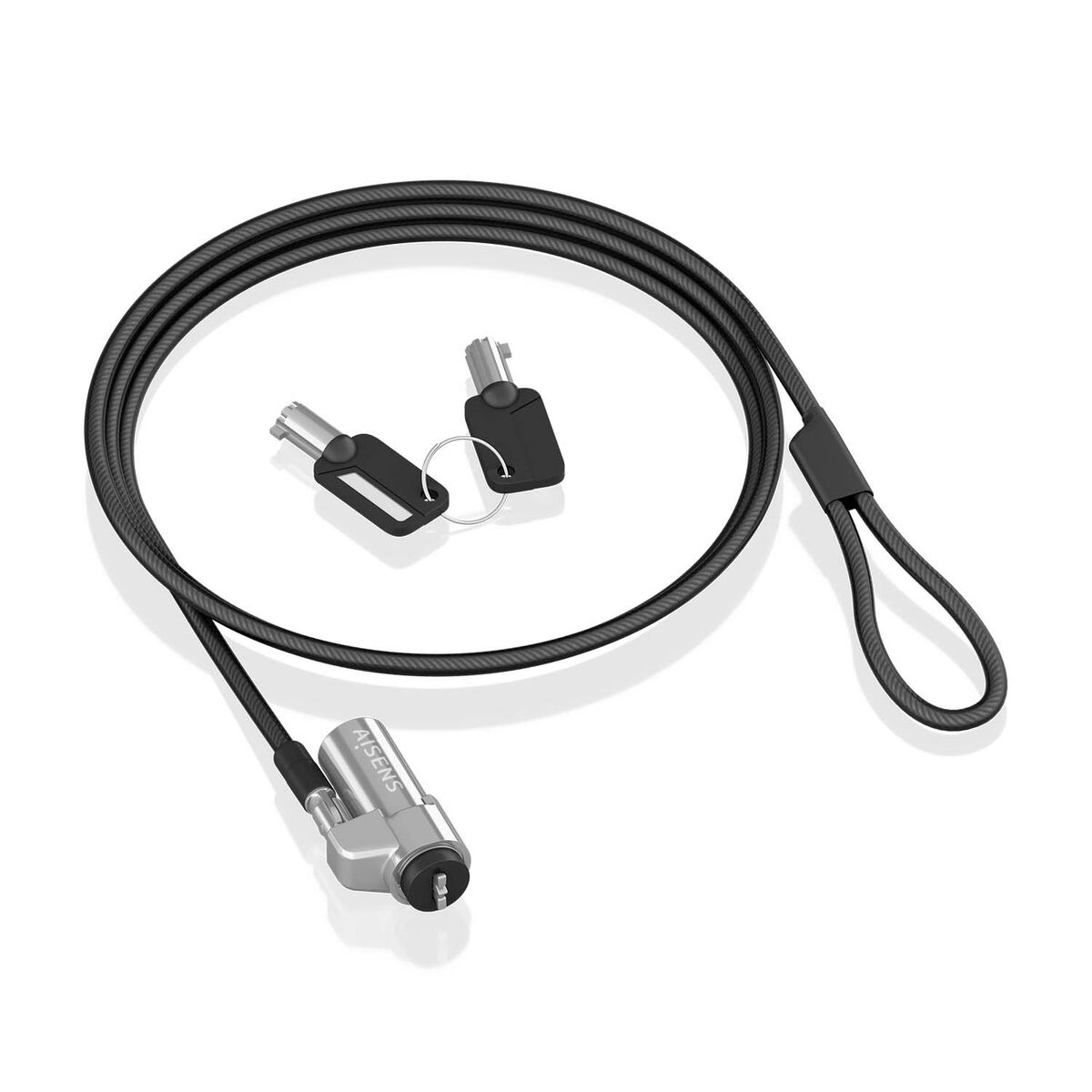 Säkerhetskabel Aisens ASLK-D45K06-BK Svart 1,5 m - 5