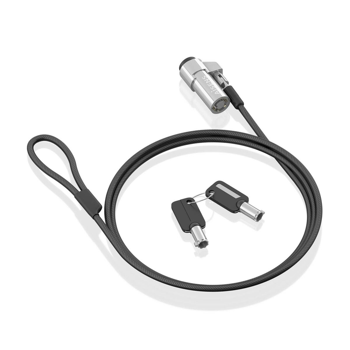 Säkerhetskabel Aisens ASLK-D45K06-BK Svart 1,5 m - 7