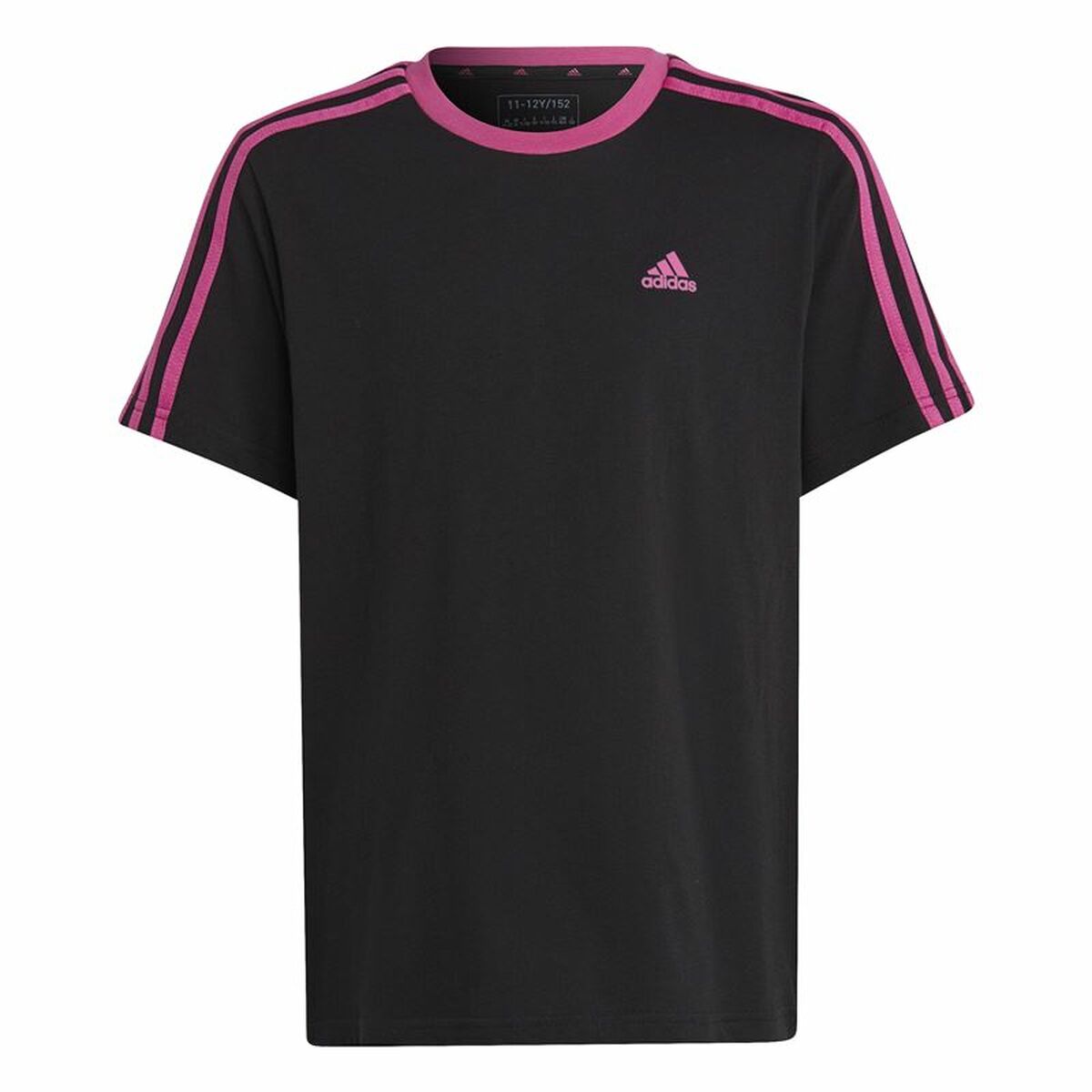 Barn T-shirt med kortärm Adidas Essentials Svart