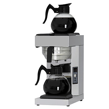 Kaffebryggare med 2 dekantrar 1,8 liter, automatisk