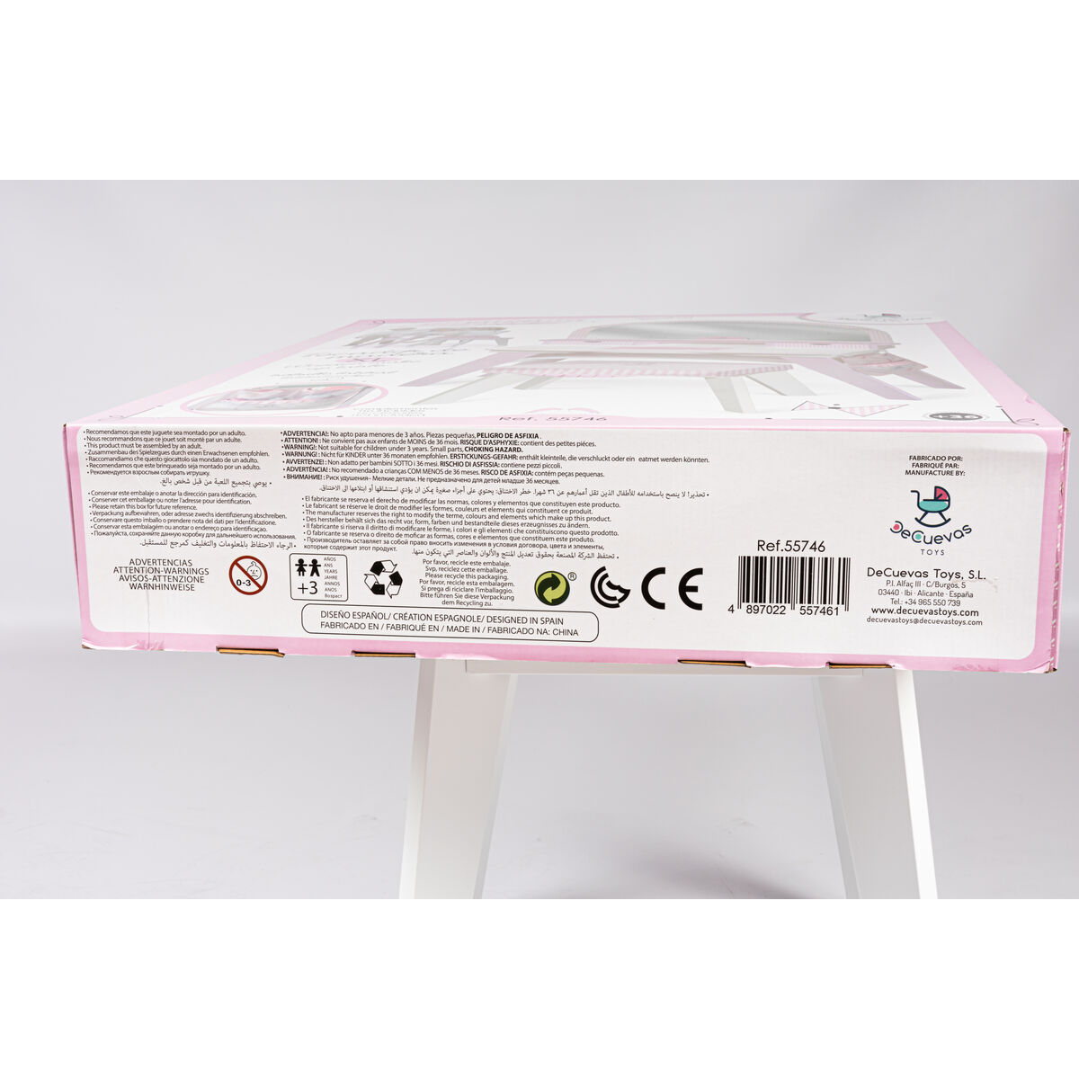 Sminkbord med pall Decuevas 62 x 38 x 110 cm - 15