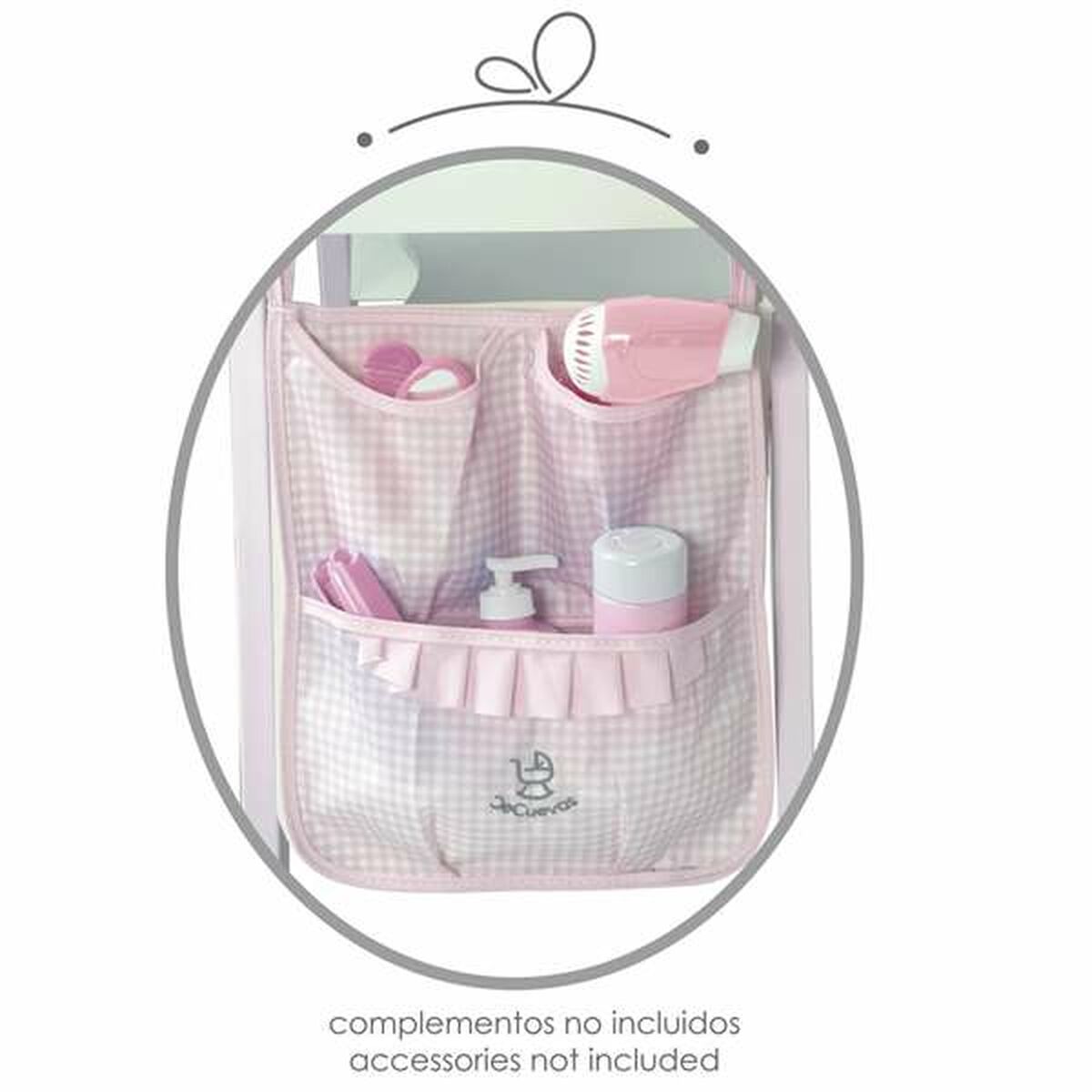 Sminkbord med pall Decuevas 62 x 38 x 110 cm - 6