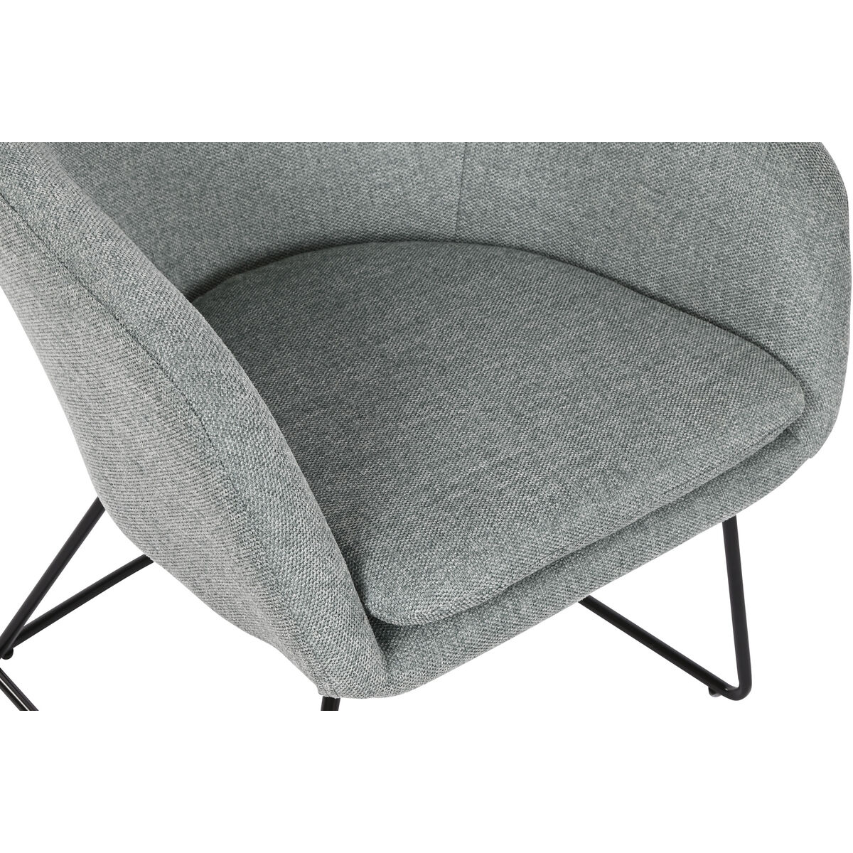 Fåtölj Home ESPRIT Svart Grön Metall 63 x 64 x 70 cm - 2