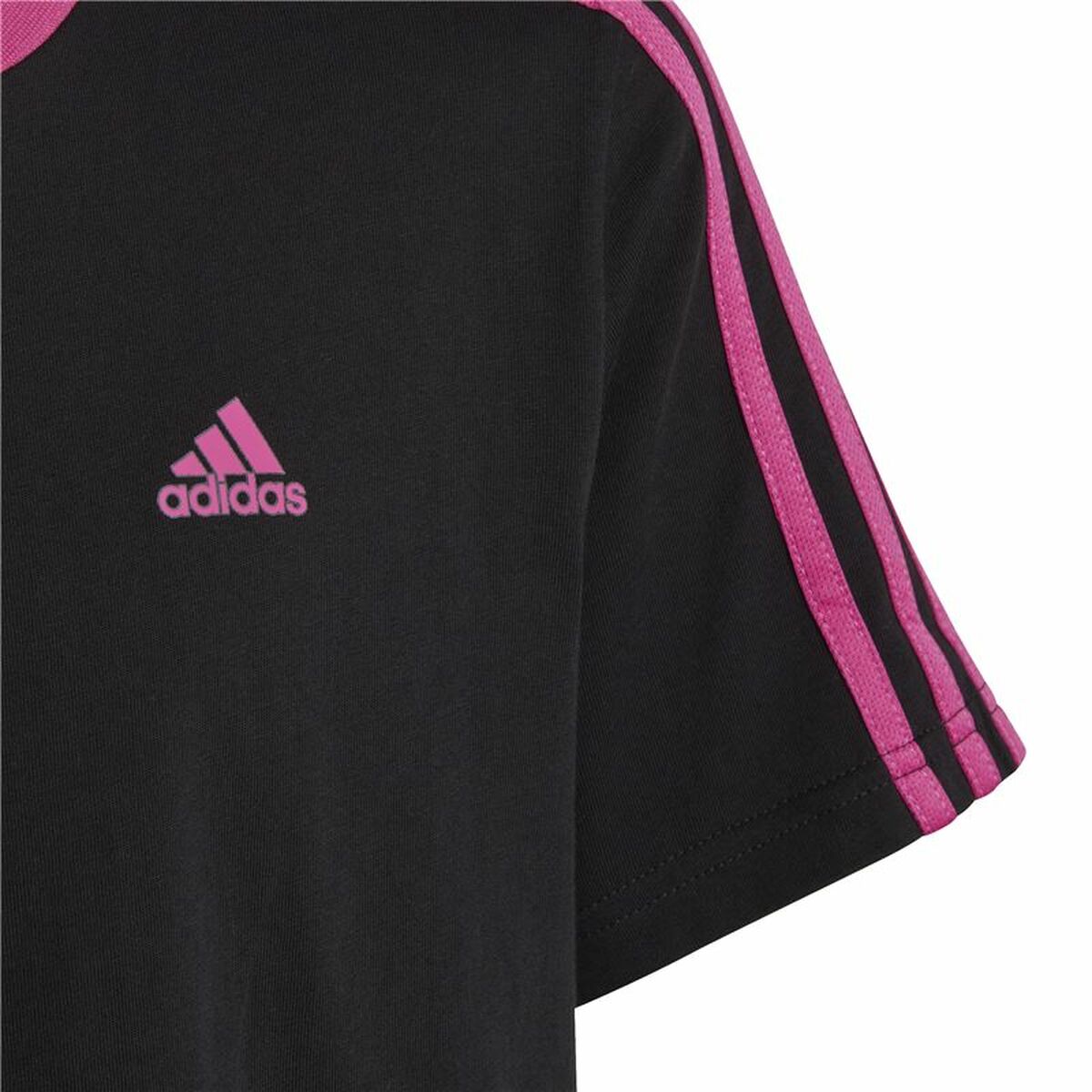 Barn T-shirt med kortärm Adidas Essentials Svart - 3