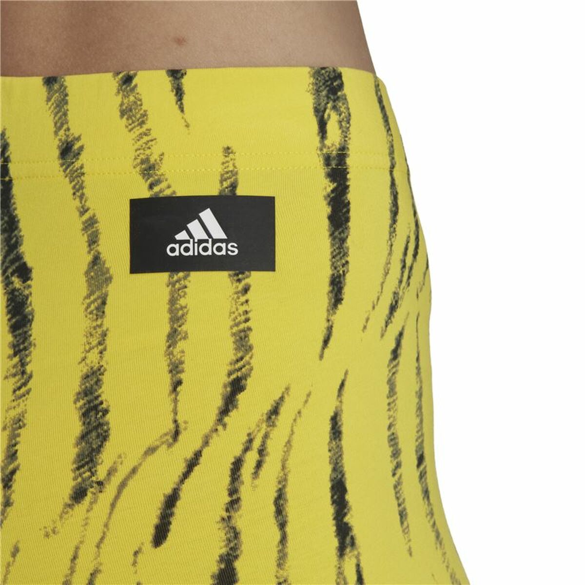 Sport-leggings, Dam Adidas Future Icons Animal-Print Gul - 3