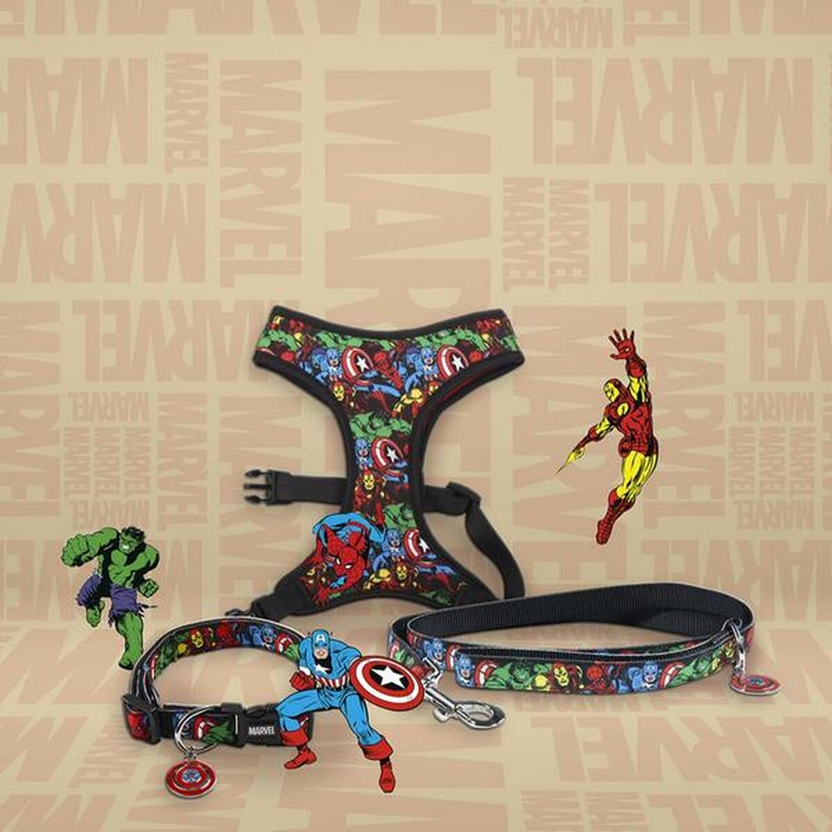 Hundhalsband Marvel XXS/XS Svart - 3