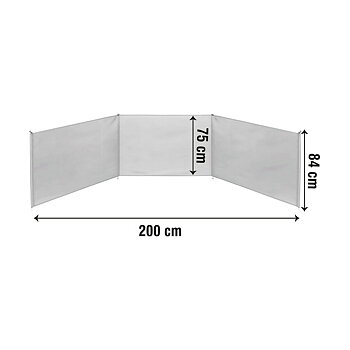 Vindruta Aktive 200 x 75 x 84 cm Blå