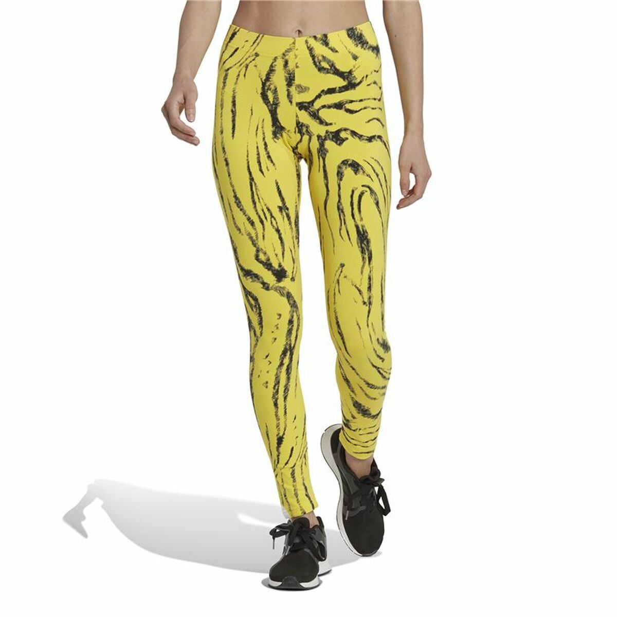 Sport-leggings, Dam Adidas Future Icons Animal-Print Gul - 6