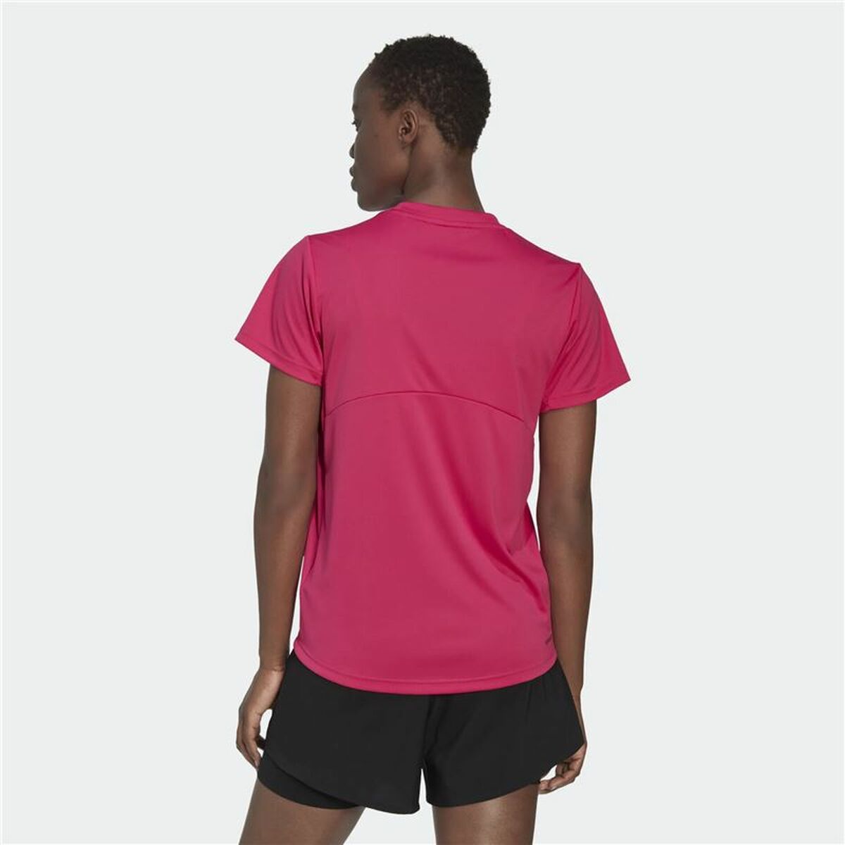 T-shirt med kortärm Dam Adidas Designed 2 Move Logo Fuchsia - 3