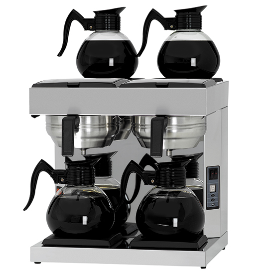Kaffebryggare med 4 dekantrar 1,8 liter, automatisk