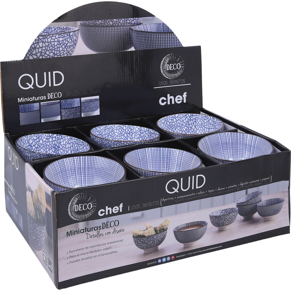 Skål Quid Chef Keramik Multicolour (11 cm) (Pack 24x)