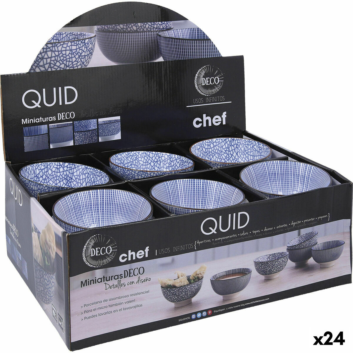 Skål Quid Chef Keramik Multicolour (11 cm) (Pack 24x) - 14