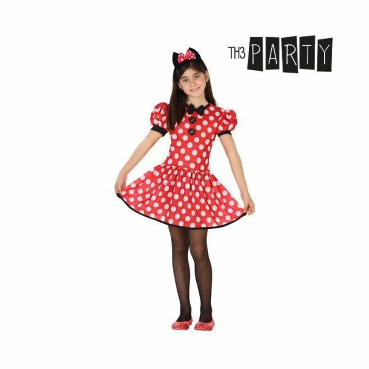 Maskeraddräkt för barn Minnie Mouse 26947 Röd Fantasi 5-6 år (2 Delar) - 2
