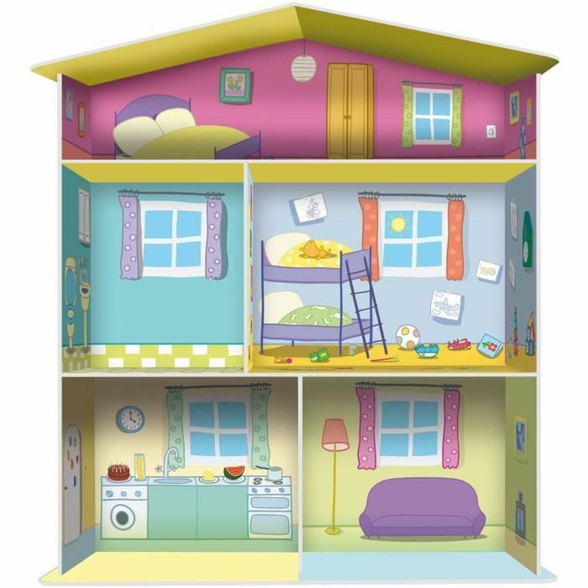 3D-pussel Lisciani Giochi Peppa Pig Learning House 3D - 5