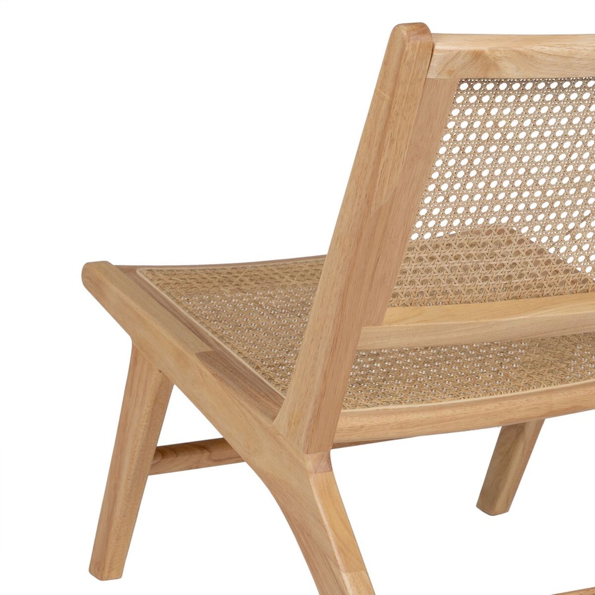 Fåtölj Naturell Trä Rattan 60,5 x 73,5 x 72,5 cm - 4