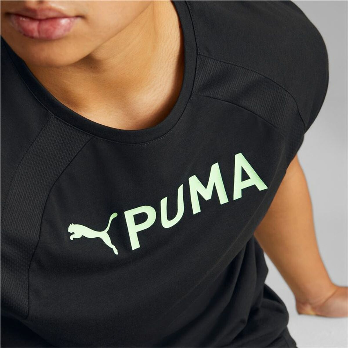 T-shirt med kortärm Herr Puma Ultrabreathe Triblend Svart - 3