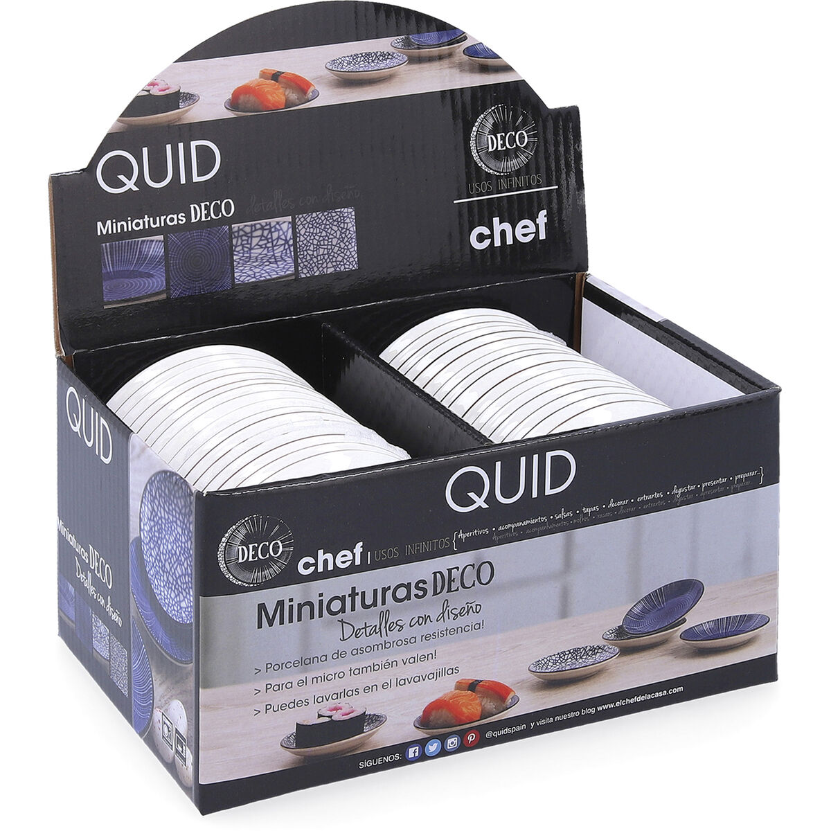 Dessert Quid Chef Keramik Multicolour (9 cm) (Pack 32x) - 4