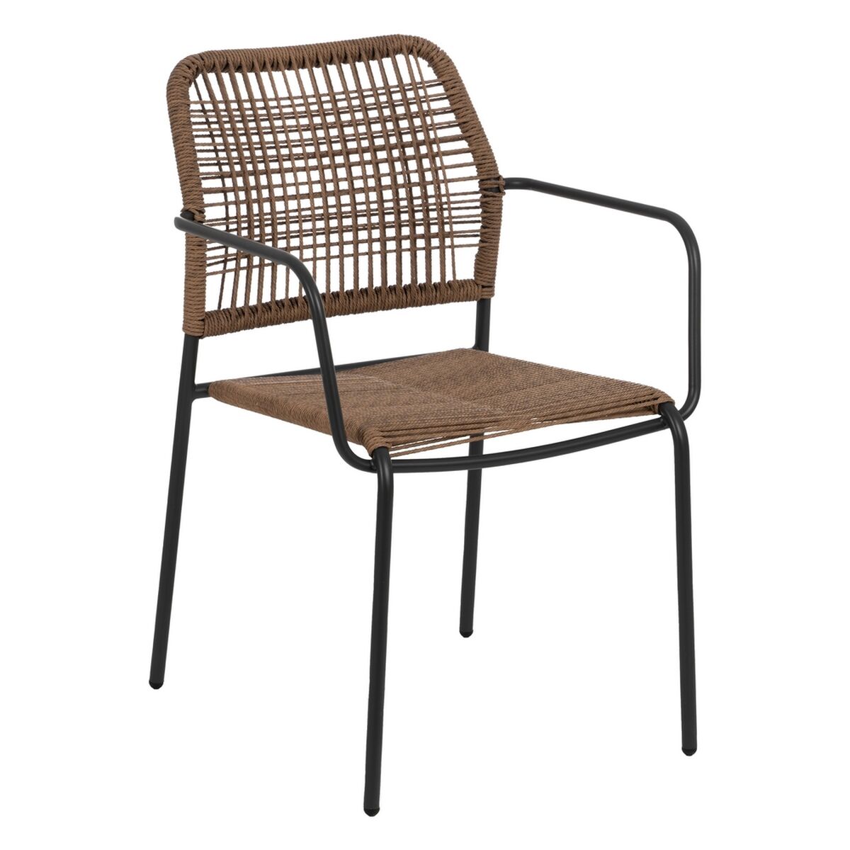 Matsalsstol Beige Antracitgrå 53 x 63 x 78 cm